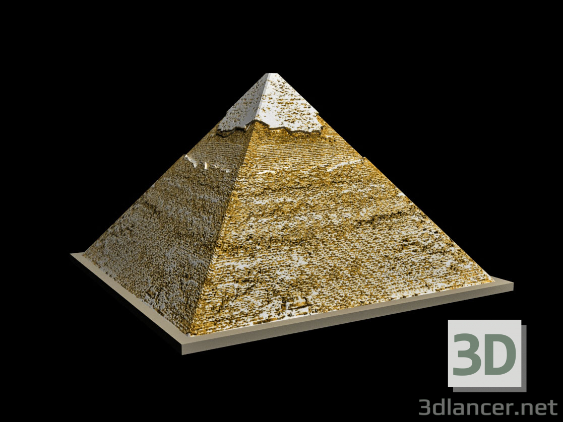 La pirámide egipcia de Khafre 3D modelo Compro - render