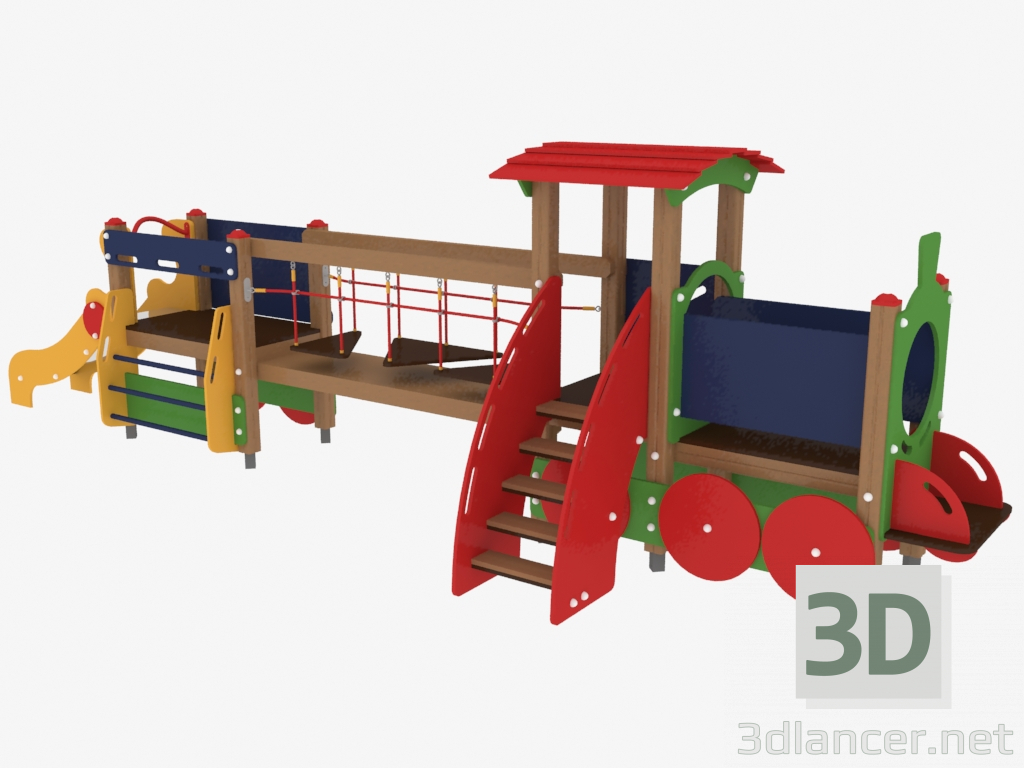 3d model El complejo infantil de juegos Lokomotiv (5105) - vista previa