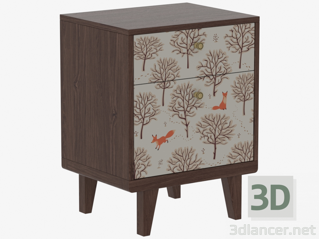 modèle 3D Table de chevet THIMON (IDC008005059) - preview