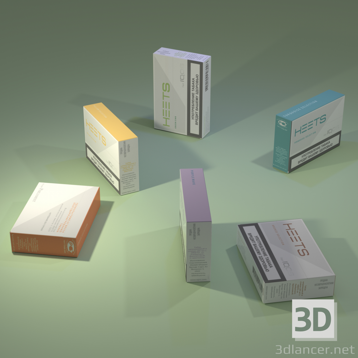 3d Heets Stick Packs model buy - render