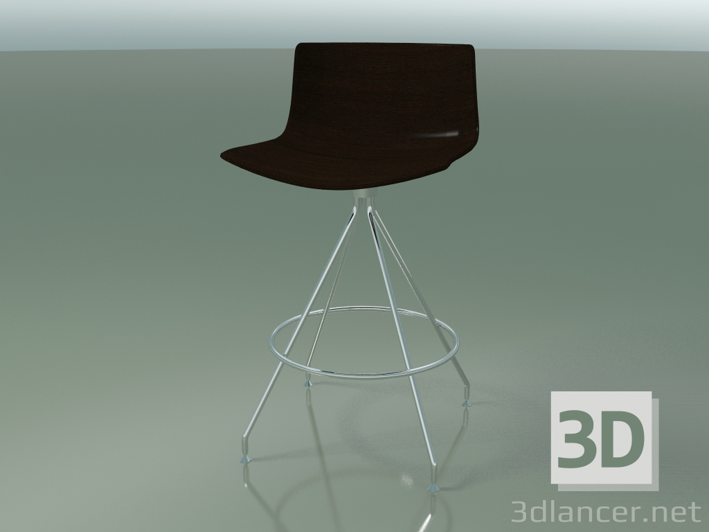 Modelo 3d Cadeira de bar 0492 (sem estofamento, wenge) - preview