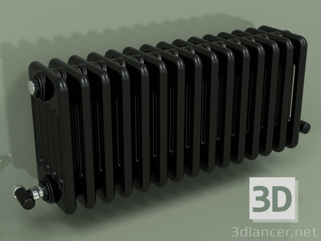 3d model Radiator TESI 5 (H 300 15EL, Black - RAL 9005) - preview