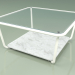 3D Modell Couchtisch 001 (Riffelglas, Metallmilch, Carrara-Marmor) - Vorschau