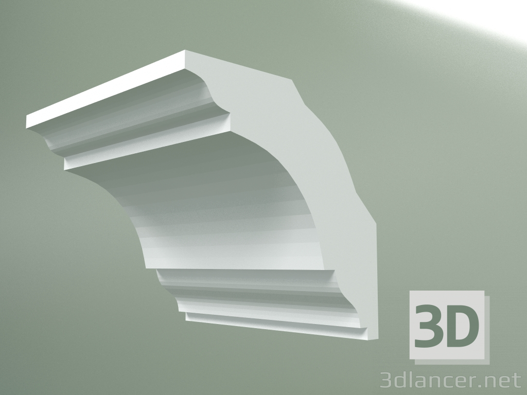 modello 3D Cornicione in gesso (zoccolo a soffitto) KT146 - anteprima