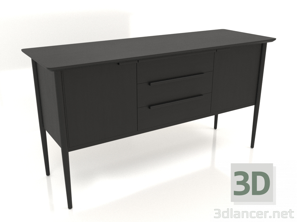 3d модель Тумба MC 01 (1660х565х885, wood black) – превью