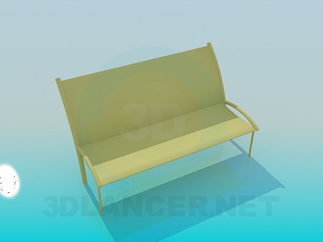 Modelo 3d Banco - preview