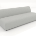 3d model Sofa module 2 seats (L) 206x90 - preview