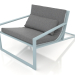 3d model Unique club chair (Blue gray) - preview