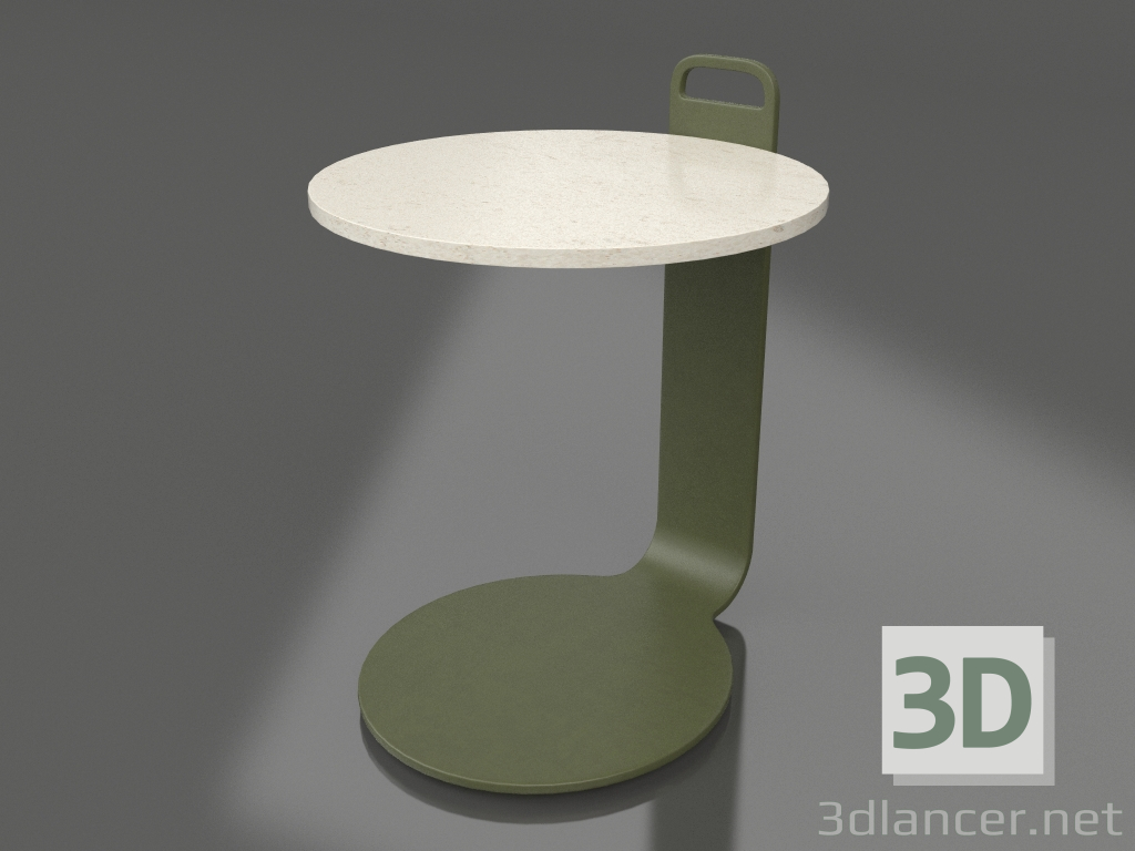 3d model Mesa de centro Ø36 (Verde oliva, DEKTON Danae) - vista previa