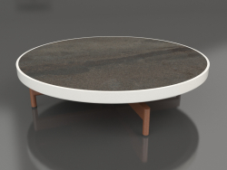 Table basse ronde Ø90x22 (Gris Agate, DEKTON Radium)