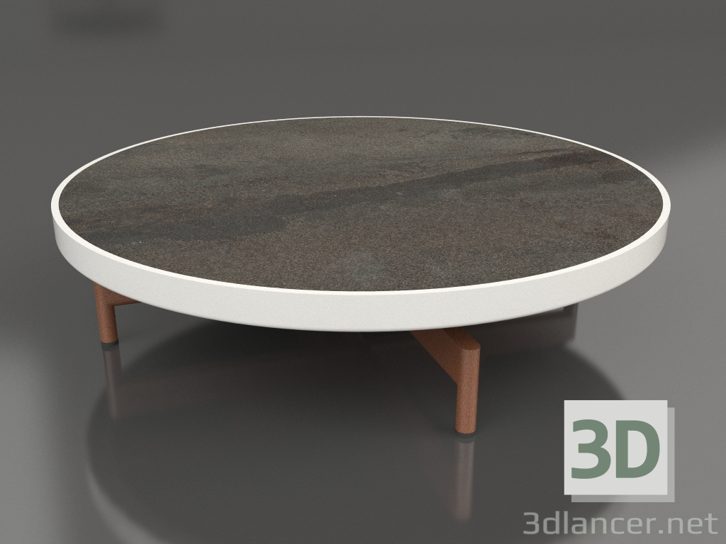 3d модель Стол журнальный круглый Ø90x22 (Agate grey, DEKTON Radium) – превью