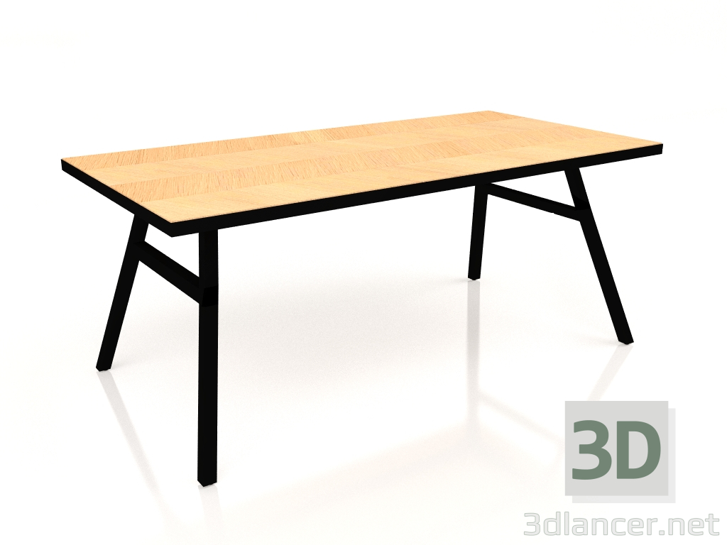 modèle 3D Table à manger Seth 180x90 (Chêne) - preview