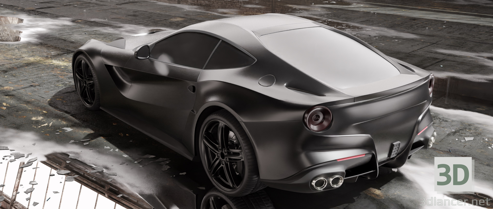 3D modeli Ferrari F12 - önizleme