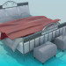 3D Modell Bett - Vorschau