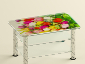 Glass coffee table