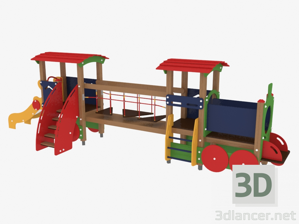 modèle 3D Complexe de jeux pour enfants Lokomotiv (5106) - preview