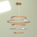 3d model Pendant lamp Tangle 5 lights - preview