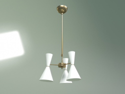 Plafonnier Stilnovo Style 3 lampes (blanc)