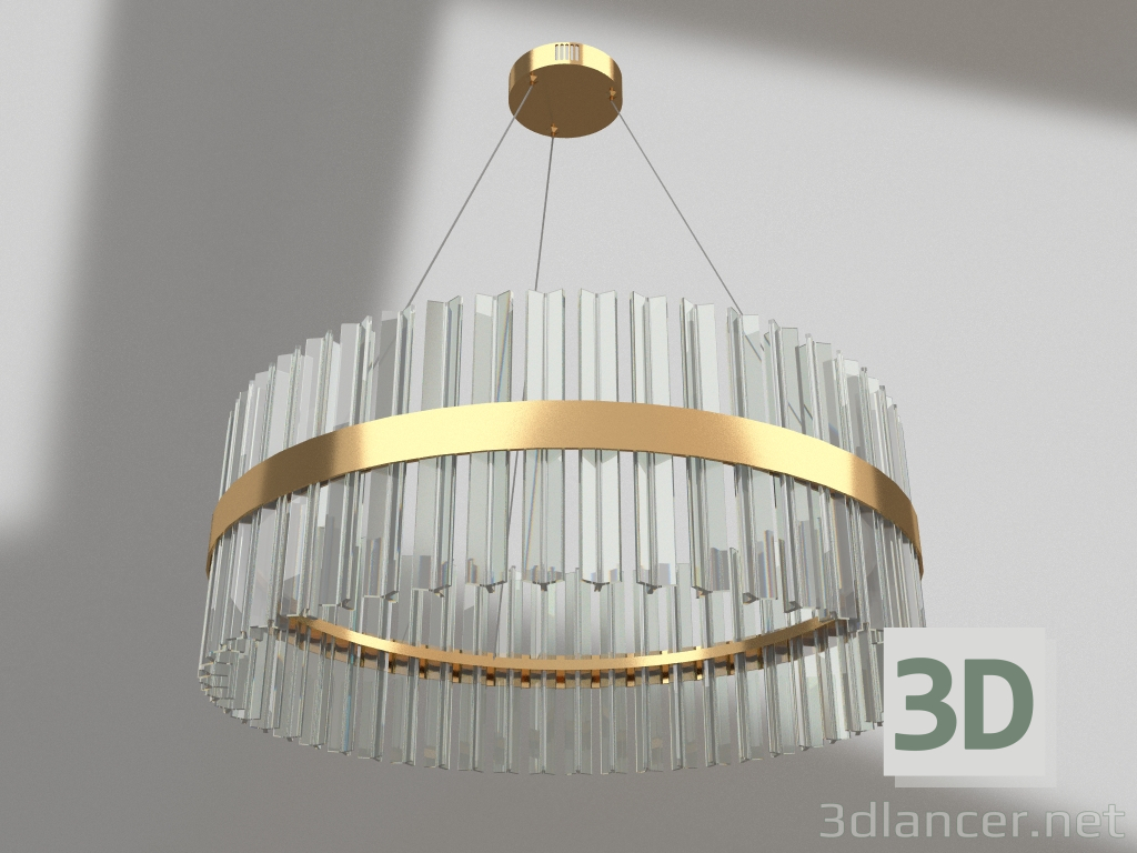 3d model Lira pendant gold (07660,33) - preview