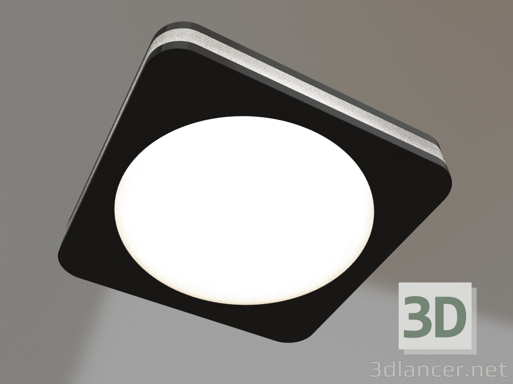 3D Modell LED-Panel LTD-96x96SOL-BK-10W Warmweiß - Vorschau