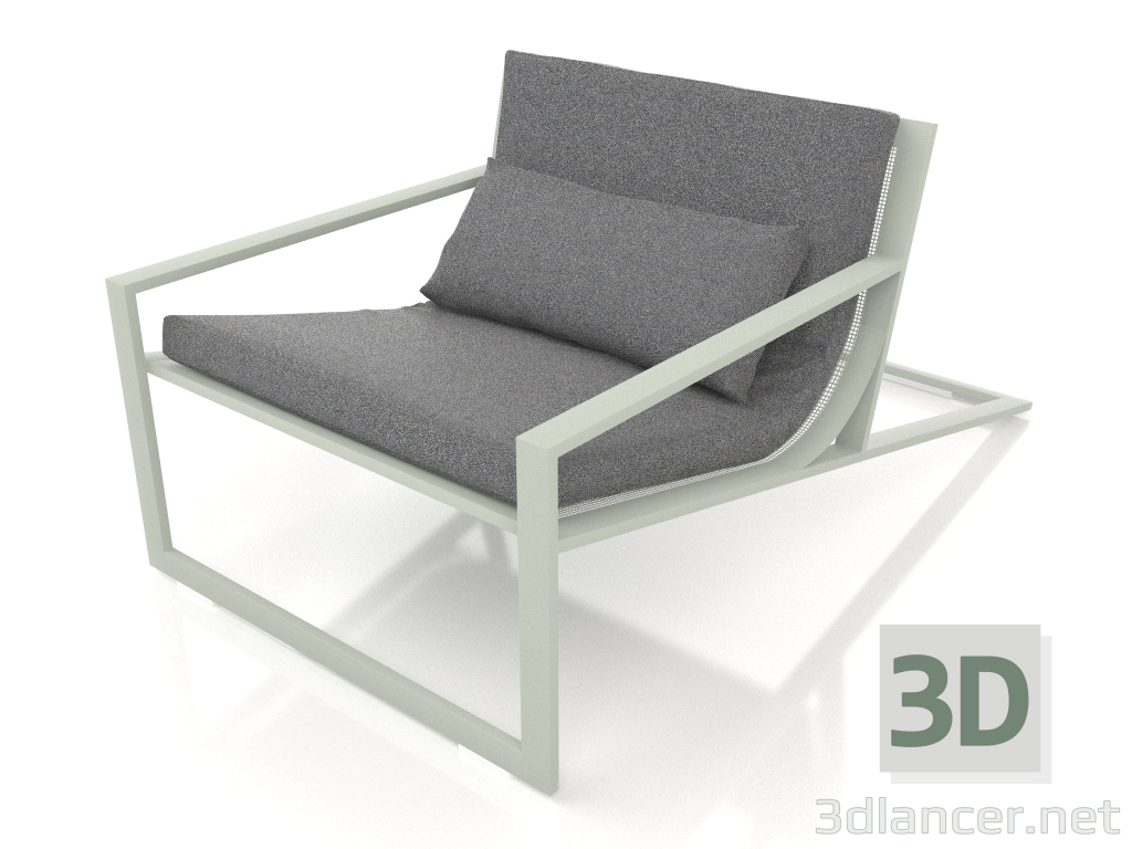 Modelo 3d Poltrona exclusiva (cinza cimento) - preview