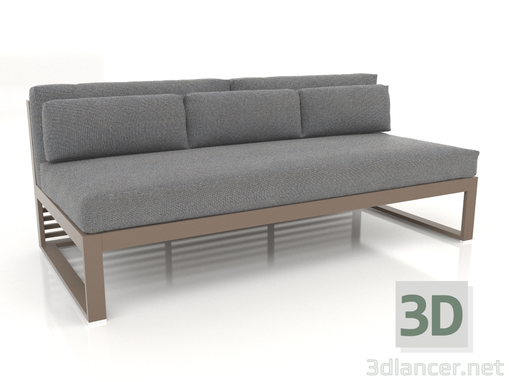 Modelo 3d Sofá modular, seção 4 (Bronze) - preview