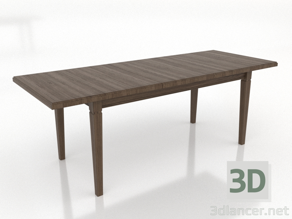 modèle 3D Table à manger TRANSFORM 2100x800 mm (extensible, frêne éclairci noyer) - preview modèle 3D Table à manger TRANSFORM 2100x800 mm (extensible, frêne éclairci noyer) - preview