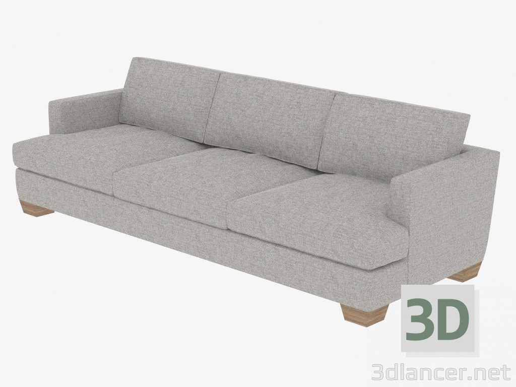 3d model Sofá triple (245) - vista previa