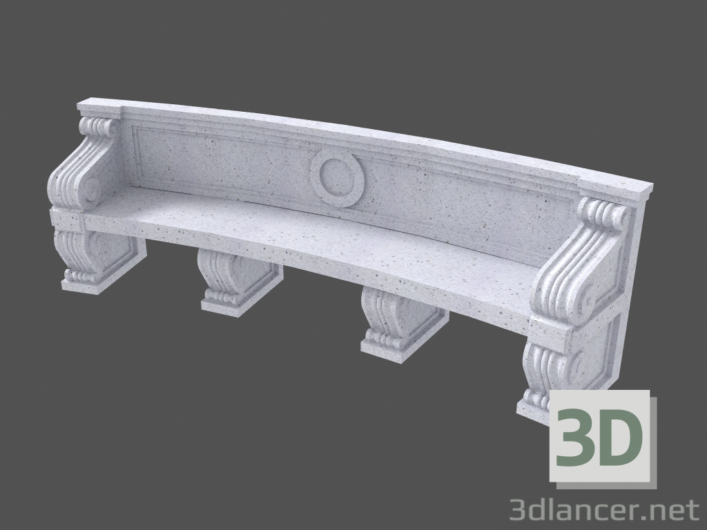 3d модель Скамейка (LS300R) – превью