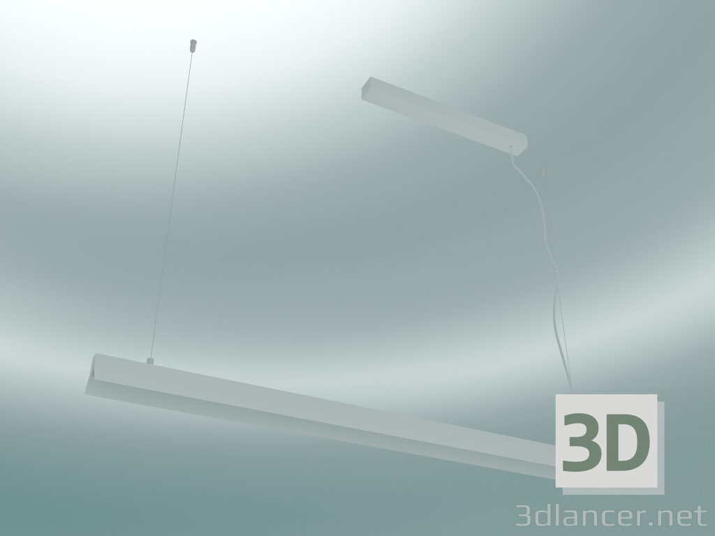 3d model Pendant lamp Fornell (ABF1, H 6cm, L 120cm, W 7.5cm, Matt White) - preview