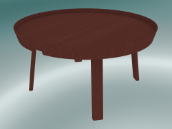 Table basse Around (grande, rouge foncé)