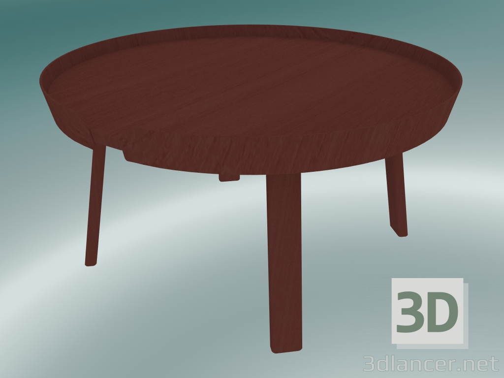 3d model Coffee table Around (Large, Dark Red) - preview