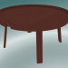 modèle 3D Table basse Around (grande, rouge foncé) - preview