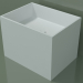 3D Modell Arbeitsplatte Waschbecken (01UN22101, Glacier White C01, L 48, P 36, H 36 cm) - Vorschau