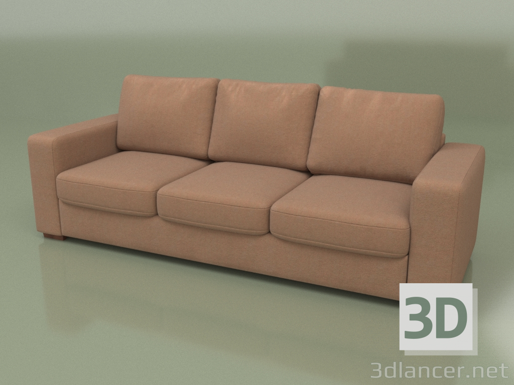 3d model Sofá cuatro plazas Morti (Salón 7) - vista previa