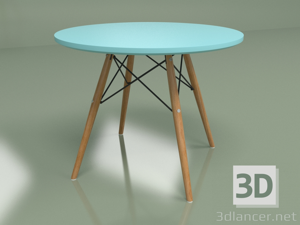 3D Modell Couchtisch Eiffel Durchmesser 60 (blau) - Vorschau