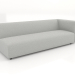 3d model Sofa module 2 seats (L) 223x90 with an armrest on the right - preview