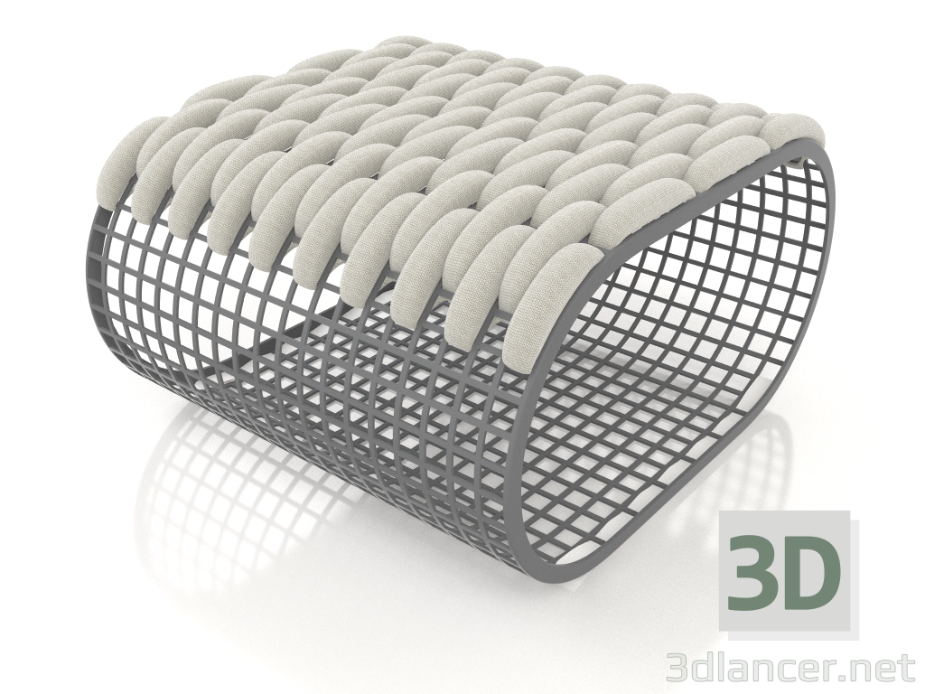 3D Modell Pouf (Anthrazit) - Vorschau