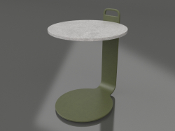 Coffee table Ø36 (Olive green, DEKTON Kreta)