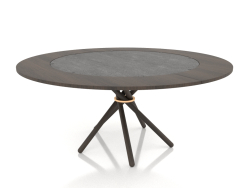 Mesa de comedor Hector 120 (Extra Leaves Dark 120 - 170)