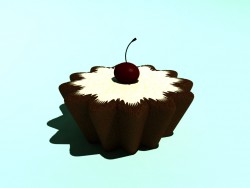 Cupcake with cherry