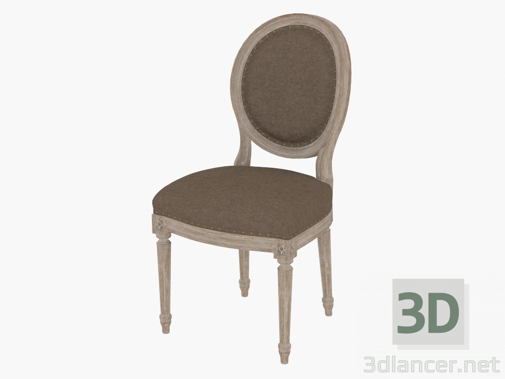 3d модель Стілець обідній FRENCH VINTAGE LOUIS ROUND SIDE CHAIR (8827.0003.A008) – превью