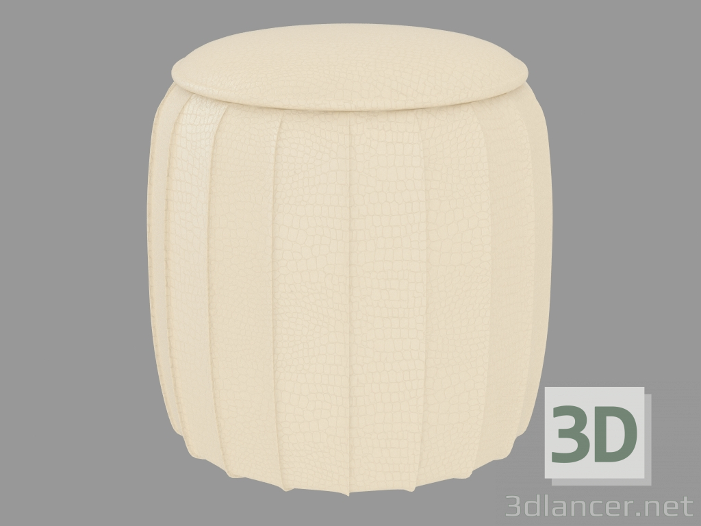 3D modeli Deri döşeme PFTOD içinde Pouf - önizleme