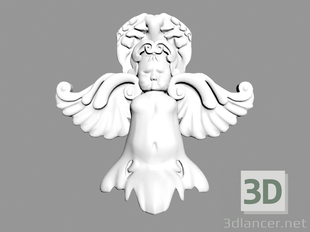 3d model Decorative panel W8039 - preview