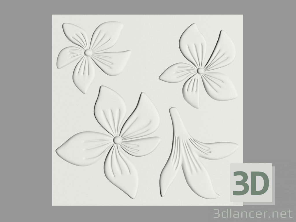 3d model Panel 3D (№8) - vista previa