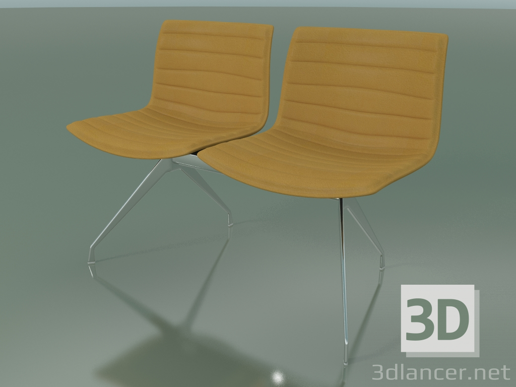 3d model Banco 2037 (doble, con tapicería de cuero) - vista previa