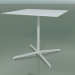 3d model Square table 5550 (H 72.5 - 79x79 cm, White, V12) - preview