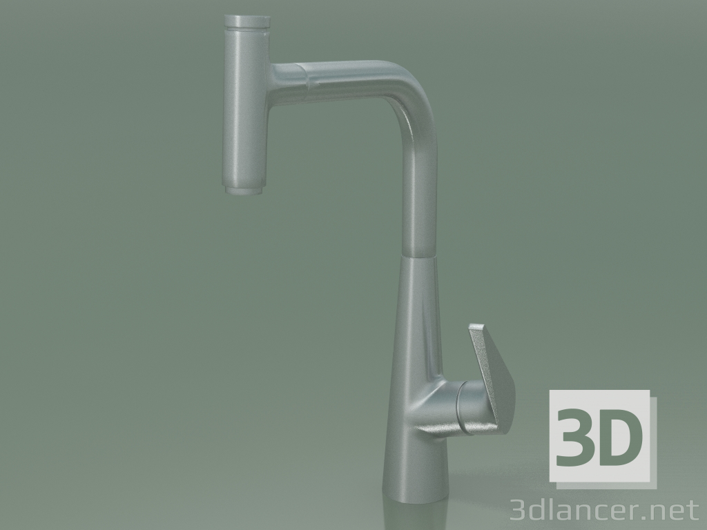 3d model Mezclador monomando de cocina (72821800) - vista previa