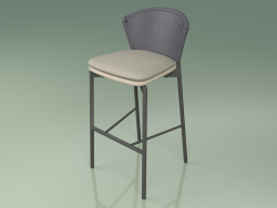 Tabouret de bar 050 (Gris, Metal Smoke, Polyurethane Resin Mole)