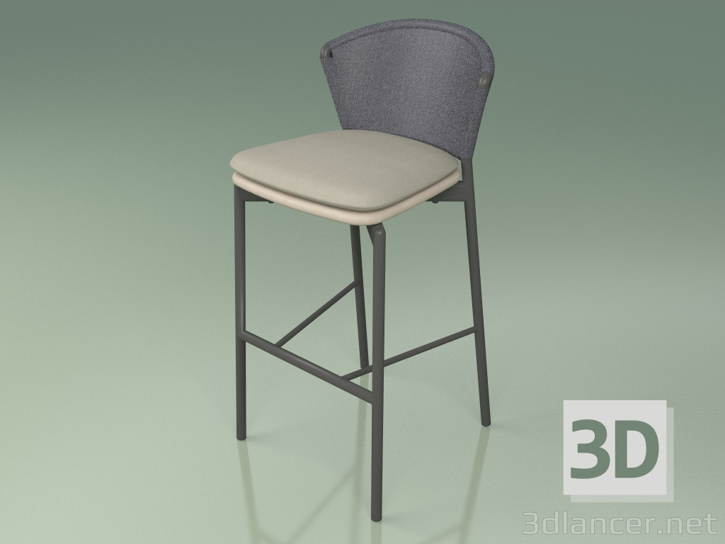 modèle 3D Tabouret de bar 050 (Gris, Metal Smoke, Polyurethane Resin Mole) - preview